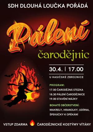 čarodějnická stezka a májka